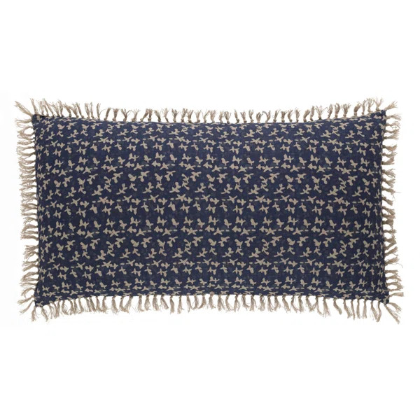 Marianna Linen Floral Lumbar Pillow | Wayfair North America