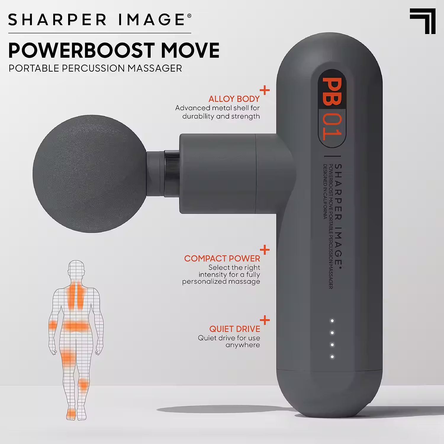 Sharper Image Powerboost Move Portable Percussion Massager | JCPenney