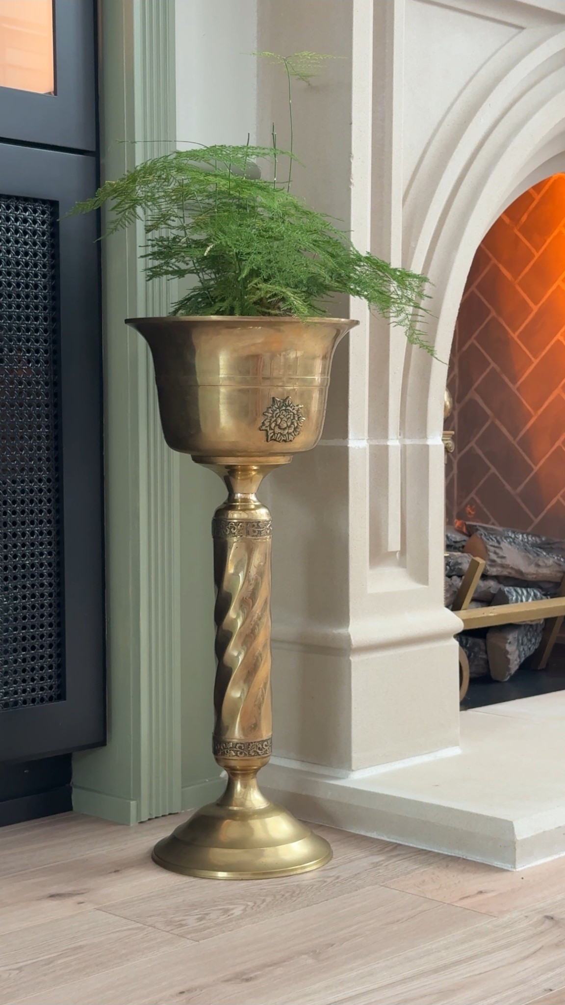 This vintage brass champagne bucket is a stunner! Linking a few here for you, and so you know what a reasonable comp is - I paid $190 for mine including shipping, which is crazy since this exact one is listed for $500 on eBay!

#LTKSeasonal #LTKdayinmylife #LTKHome