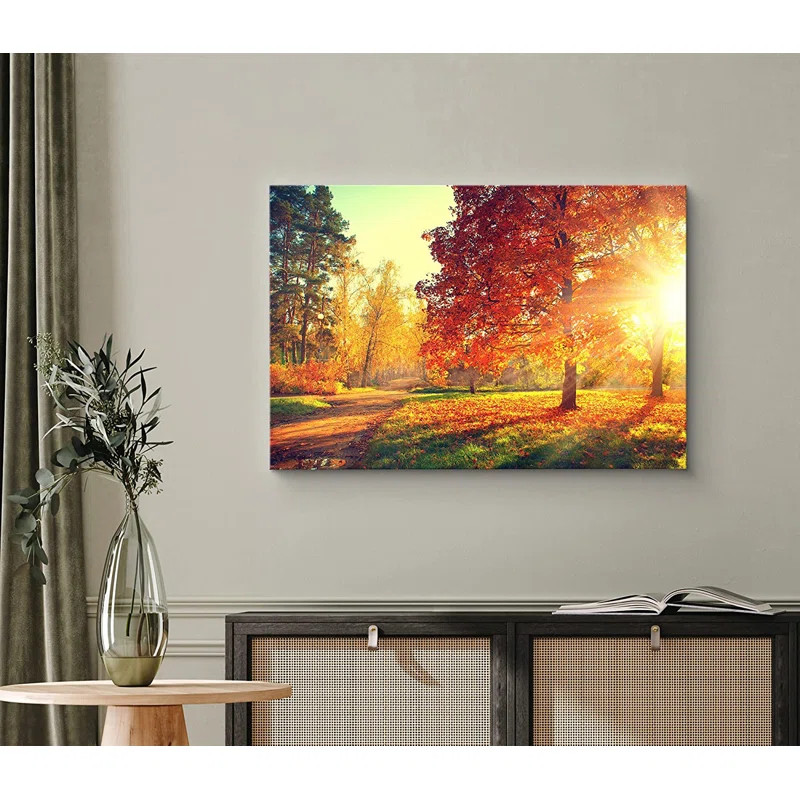 Autumn Scene Fall On Canvas Print | Wayfair North America