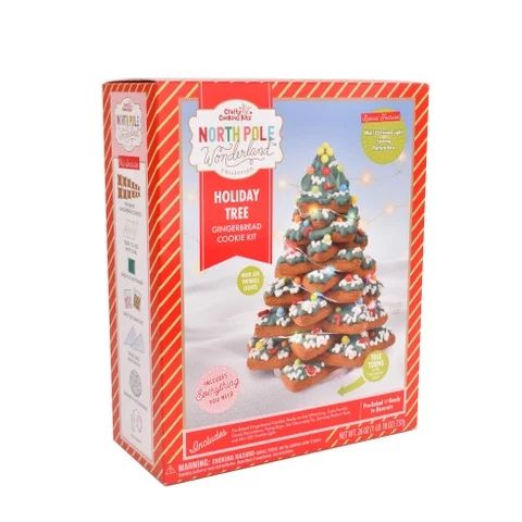Crafty Cooking Kits North Pole Wonderland, Build it Yourself Gingerbread Holiday Tree Kit with Mi... | Walmart (US)