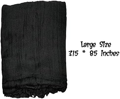 Halloween Black Creepy Cloth Decoration，85 x 315 inch Spooky Fabric Cloth for Haunted House Hal... | Amazon (CA)