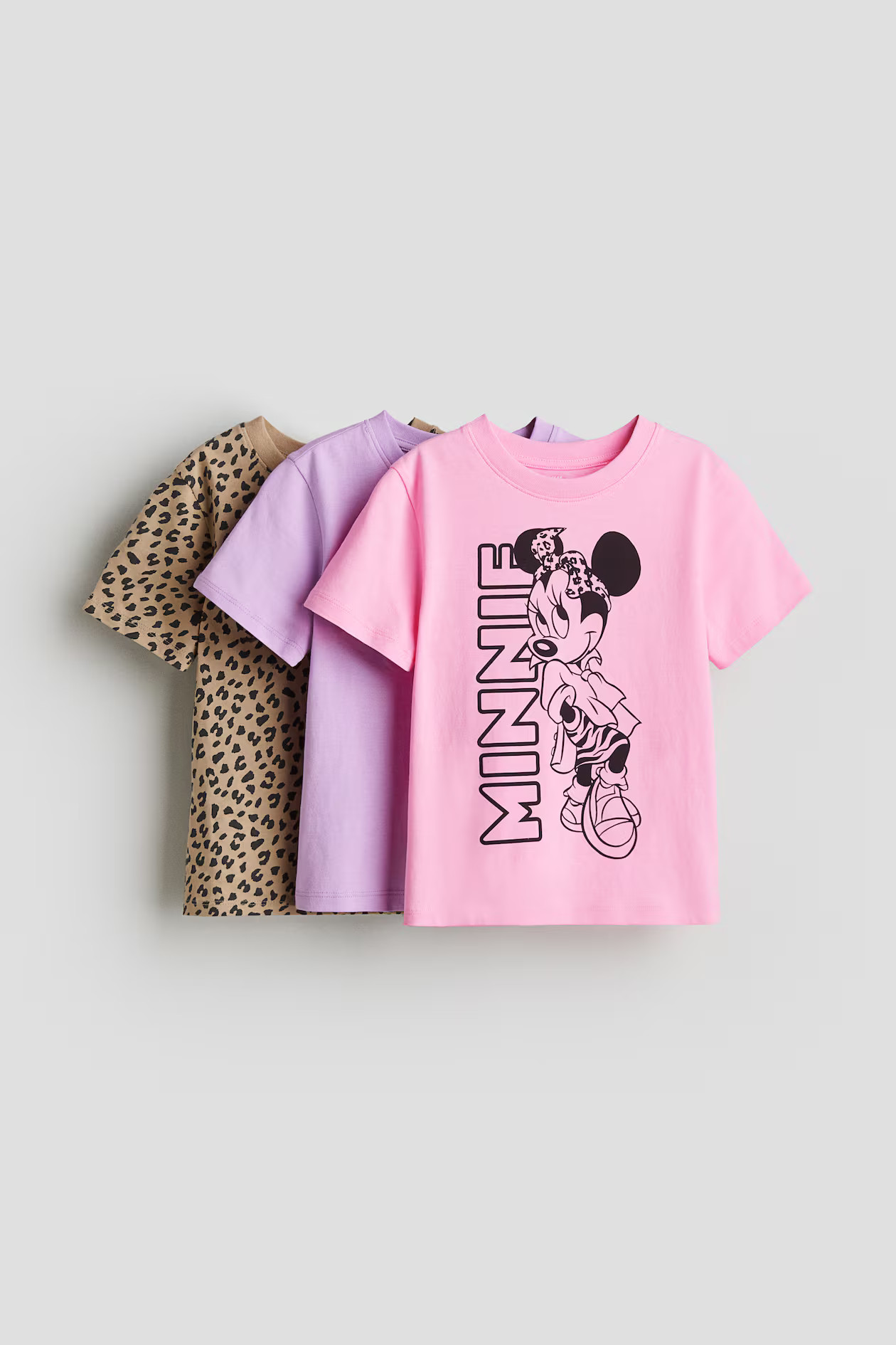3-pack Printed Jersey Tops | H&M (US + CA)