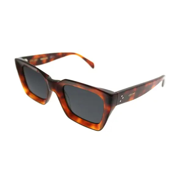 Celine Square CL 41450 Kate 086 IR Women Dark Havana Frame Grey Lens Sunglasses | Bed Bath & Beyond