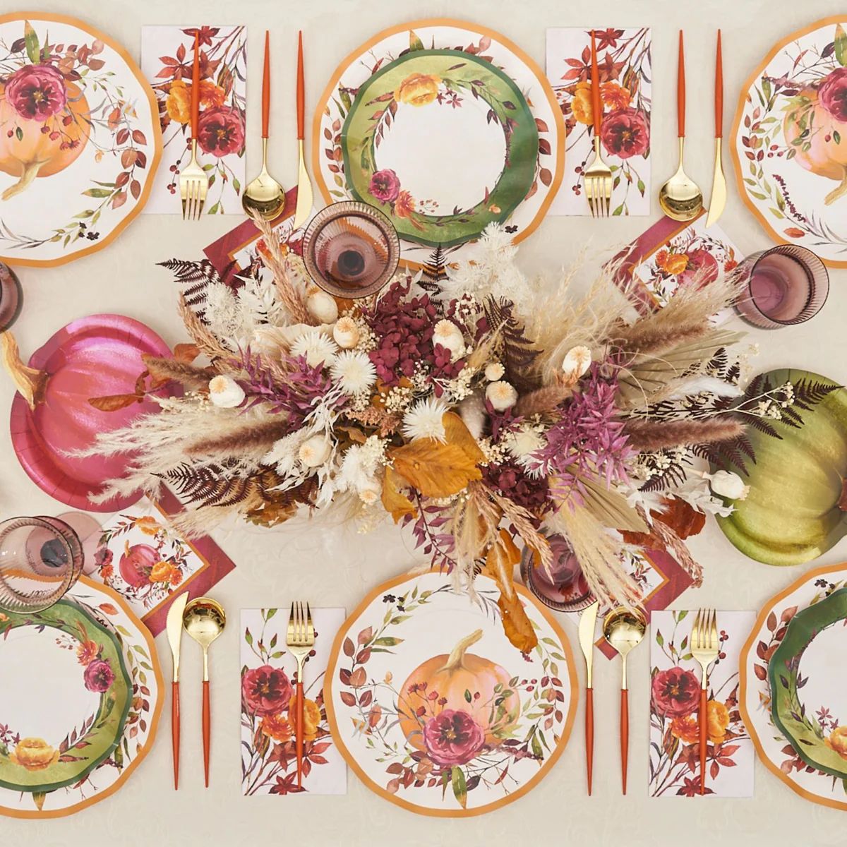 Autumn Bouquet Table Setting | Sophistiplate