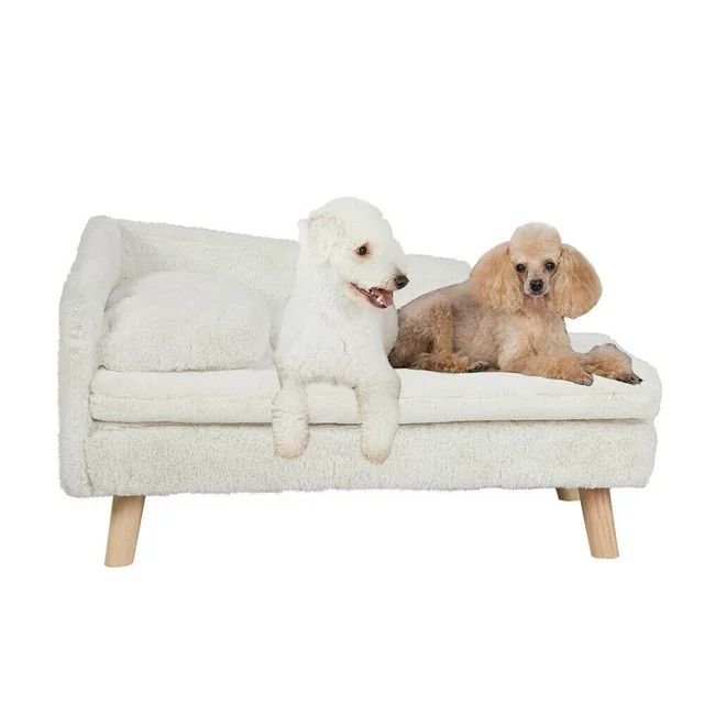 BingoPaw Elevated Sofa Couch Dog Bed Wood Legs for Dogs Cats, 31.50"L | Walmart (US)