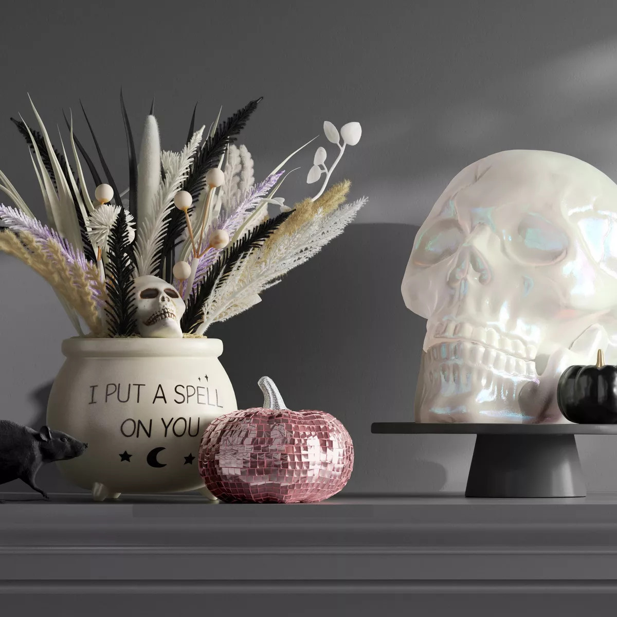 Disco Glass Pumpkin Figurine - Hyde and EEK! Boutique™ Pink | Target