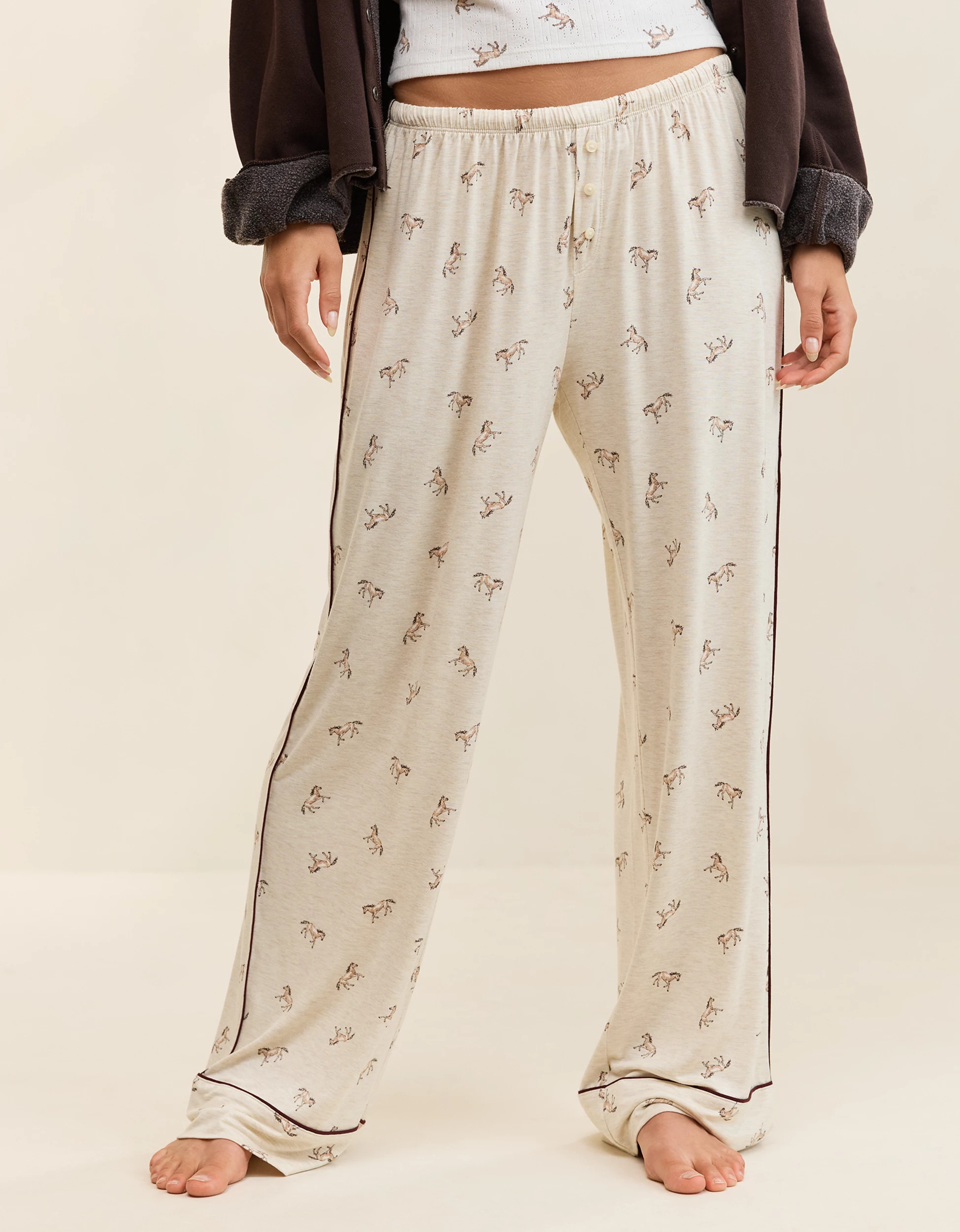OVERSLEPT by Aerie Real Soft\u00ae Piping PJ Pant | Aerie