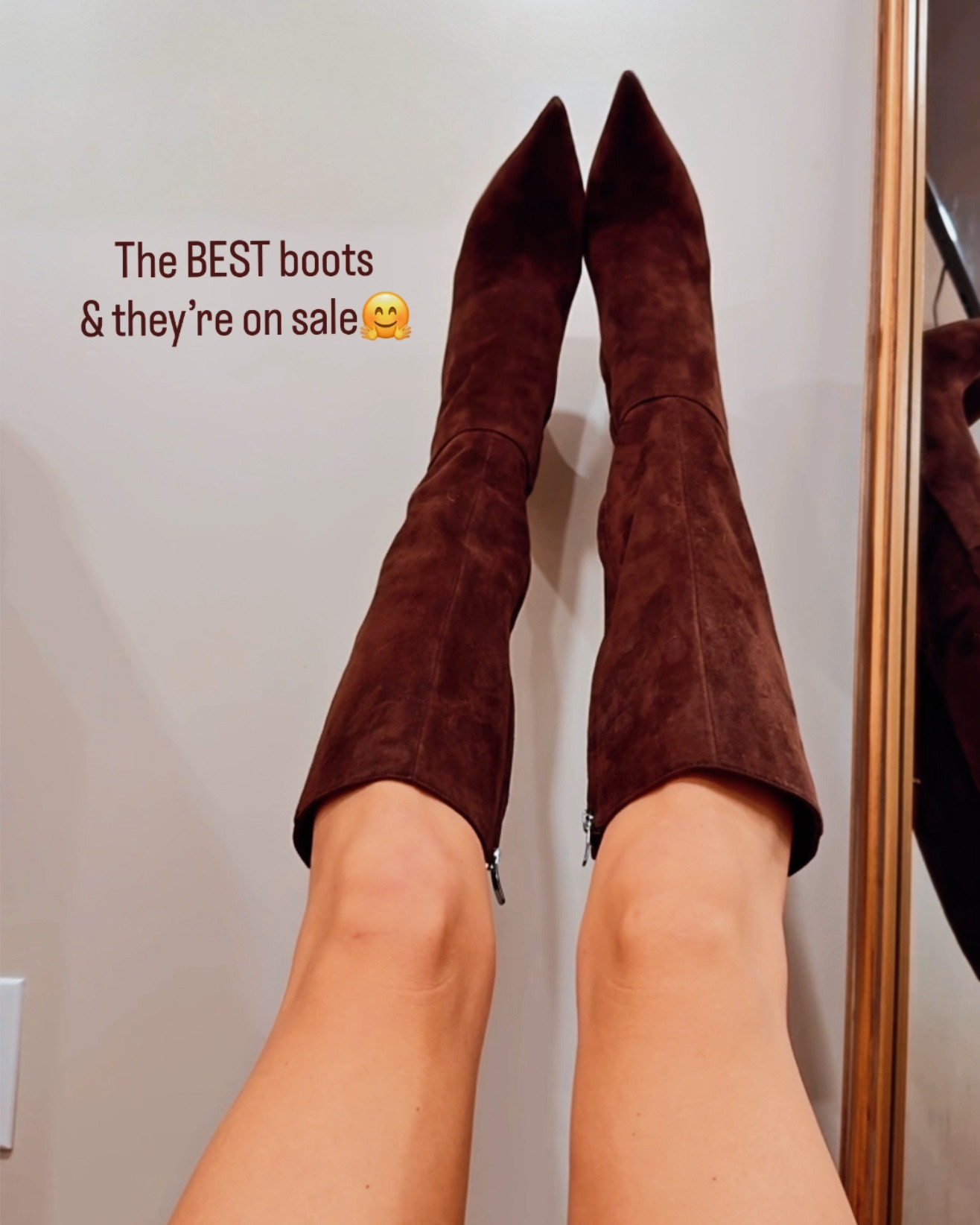ITS KNEE-HIGH BOOT SZN!!!👢 and these are on sale 😍😍😍


These are my current favorite pair! They’re made of a high end deep brown suade, but they come in many colors and different leather options! 

They’re made are tts, superrrr easy to walk in and comfortable on every level! I’m wearing these with jeans, skirts, tights, leggings, you name it! 

Linked below ⬇️ 

#LTKSeasonal #LTKStyleTip #LTKOver40