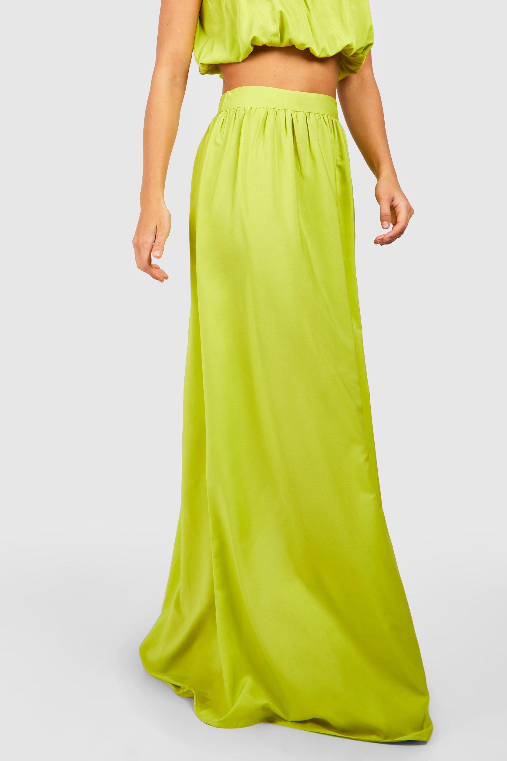 Volume Bandeau & Split Side Maxi Skirt | Boohoo.com (US & CA)