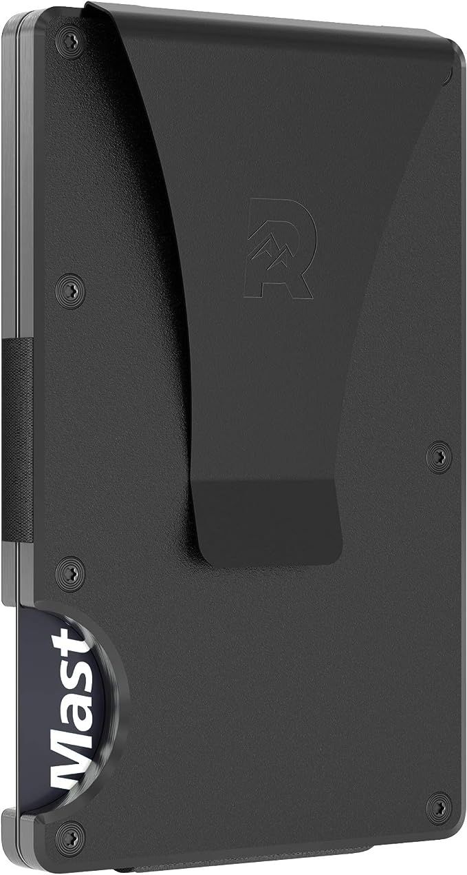 The Ridge Slim Minimalist Front Pocket RFID Blocking Metal Wallets for Men with Money Clip (Black... | Amazon (US)