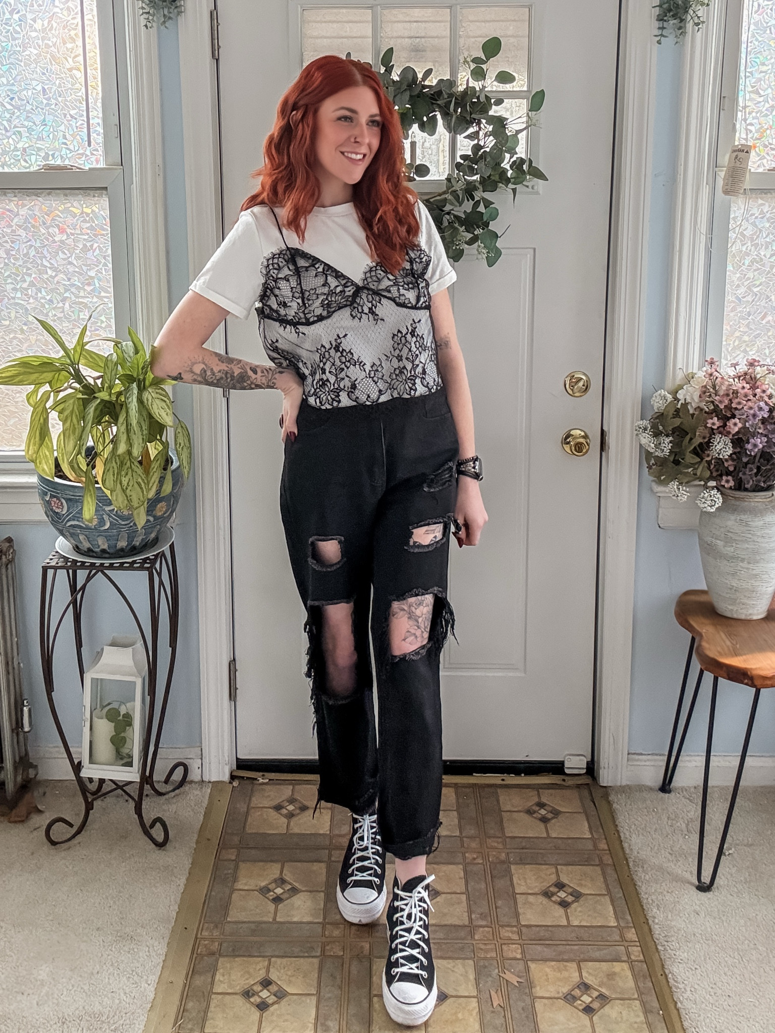 Effortlessly edgy ✨ Lace meets distress for the perfect mix of chic and street.

#LTKFindsUnder100 #LTKFindsUnder50 #LTKStyleTip