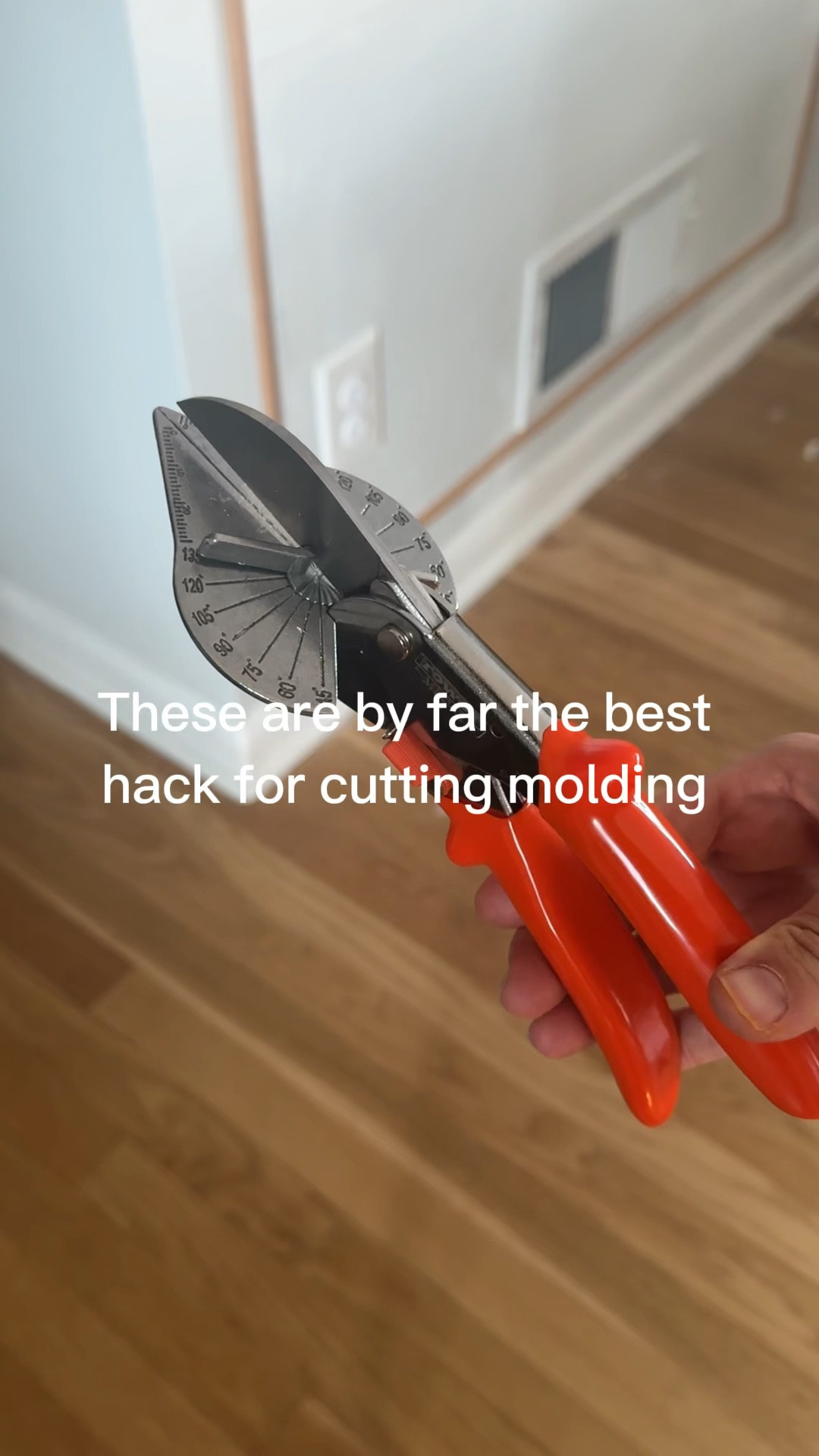 Miter shears for cutting molding and trim! Incredibly easy to use! 

#LTKU #LTKVideo #LTKHome