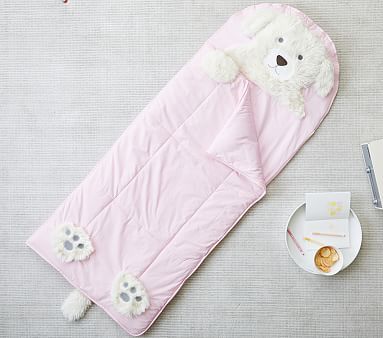 Shaggy Head Puppy Sleeping Bag | Pottery Barn Kids