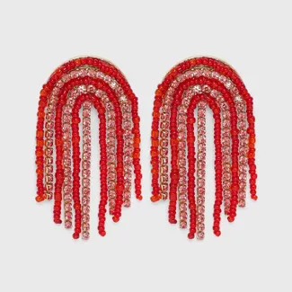 SUGARFIX by BaubleBar Beaded Fringe Statement Earrings | Target