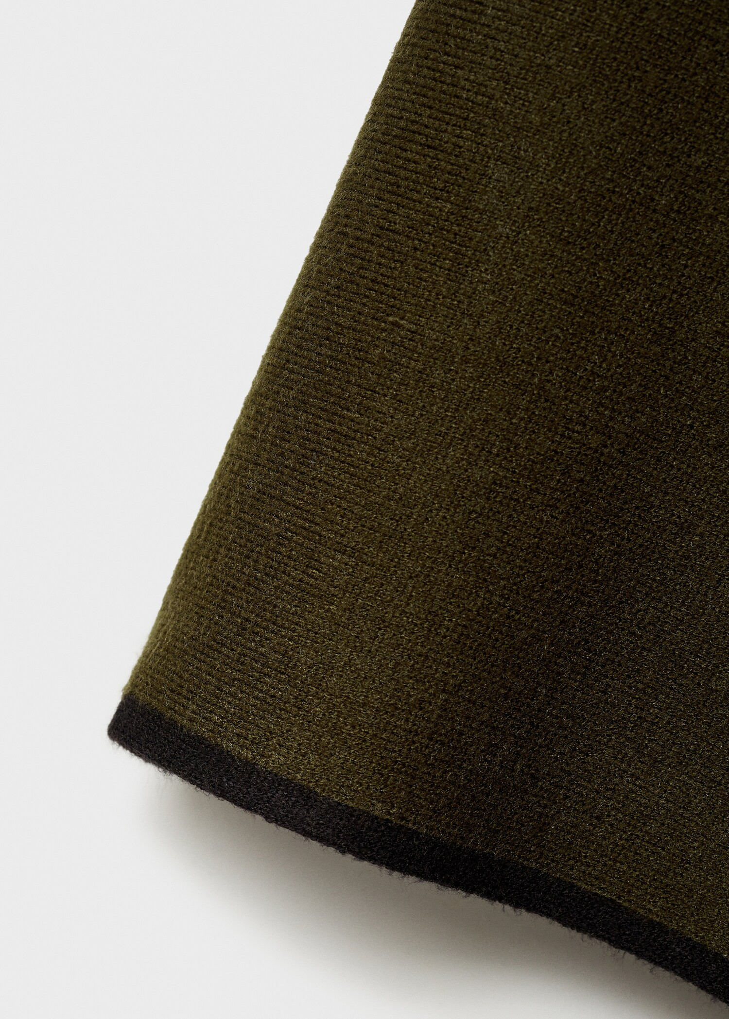 Knitted cape with contrasting trim - Women | MANGO USA | Mango (US/MX/AU)