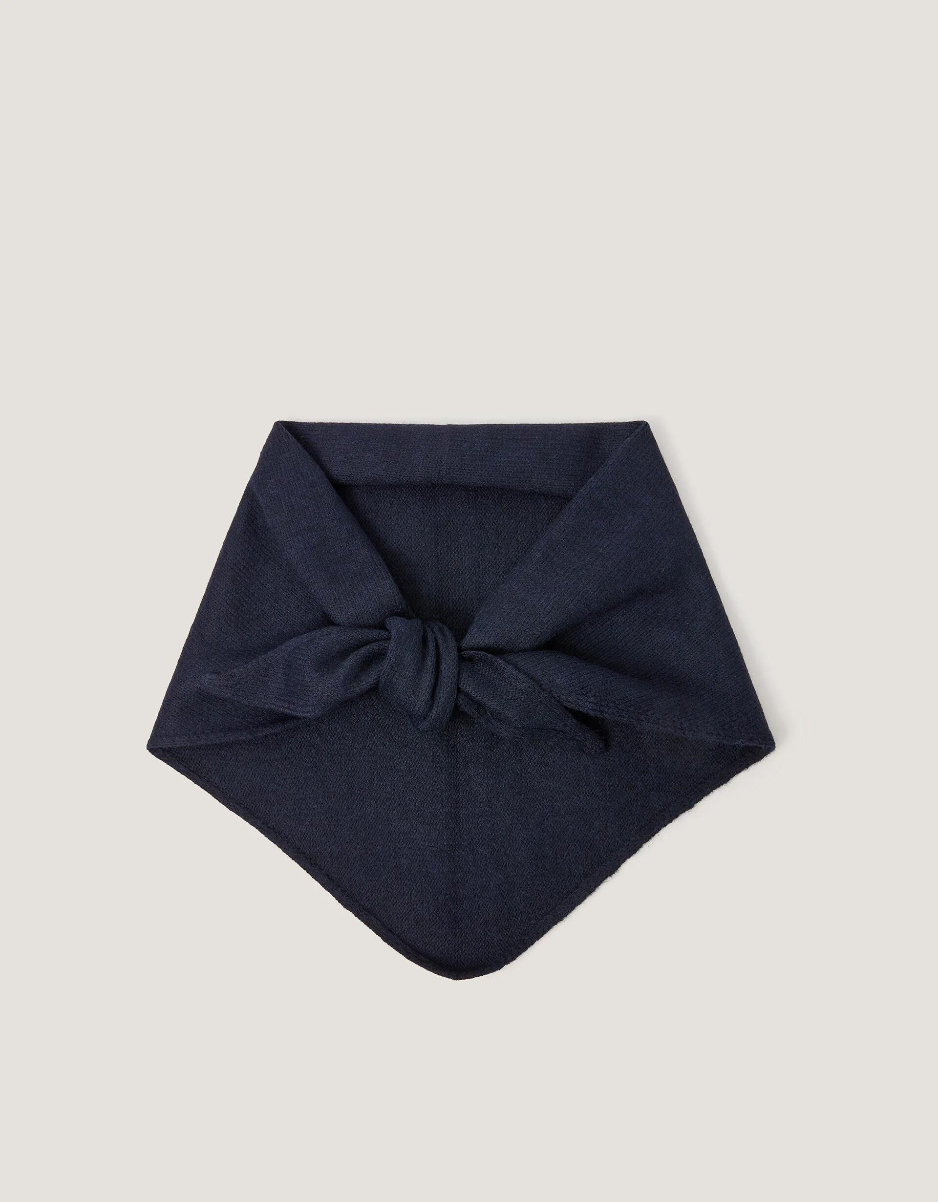 Fae Knitted Triangle Scarf Blue | Monsoon (UK)