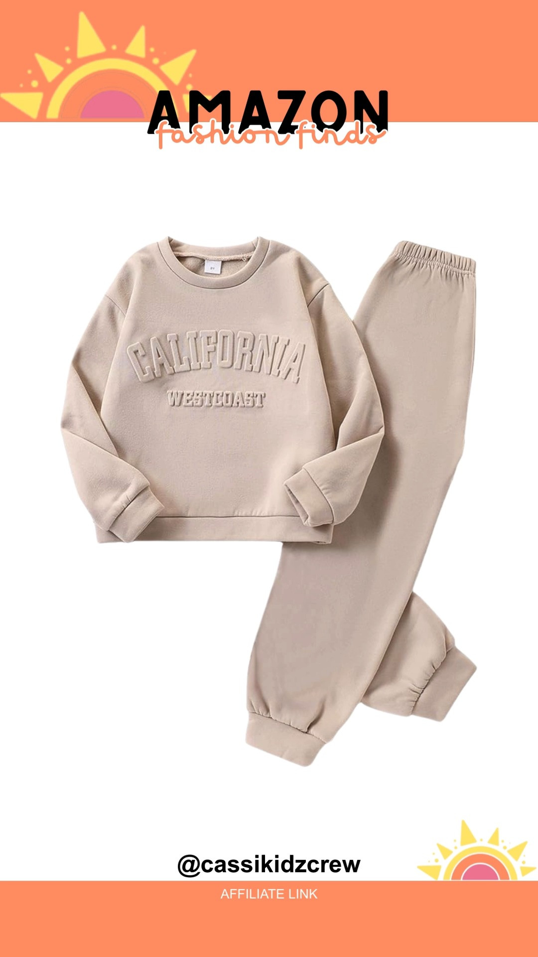 Soft fleece meets cheerful vibes in this two piece girls sweatsuit set. Hoodie and jogger pants bring cozy comfort with playful style, perfect for everyday adventures and laid back looks.

#girlsoutfits #sweatsuit #hoodies #joggers #pantsset #casualwear #kidsfashion #trendykids #fashionfinds #stylishkids 

 #LTKootd #LTKSaleAlert #LTKKids