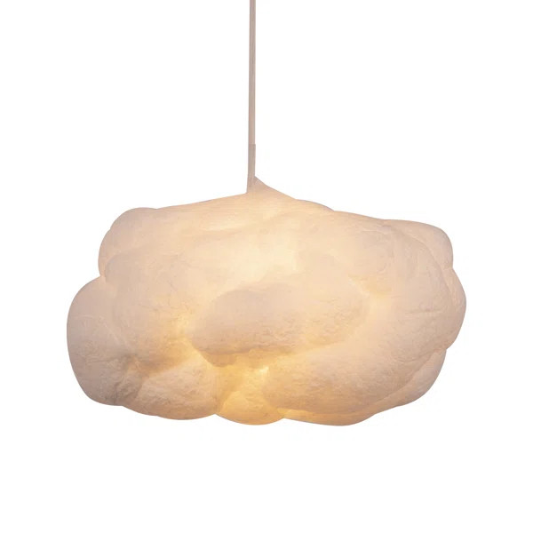 Entrekin 1 - Light White Schoolhouse Pendant | Wayfair North America