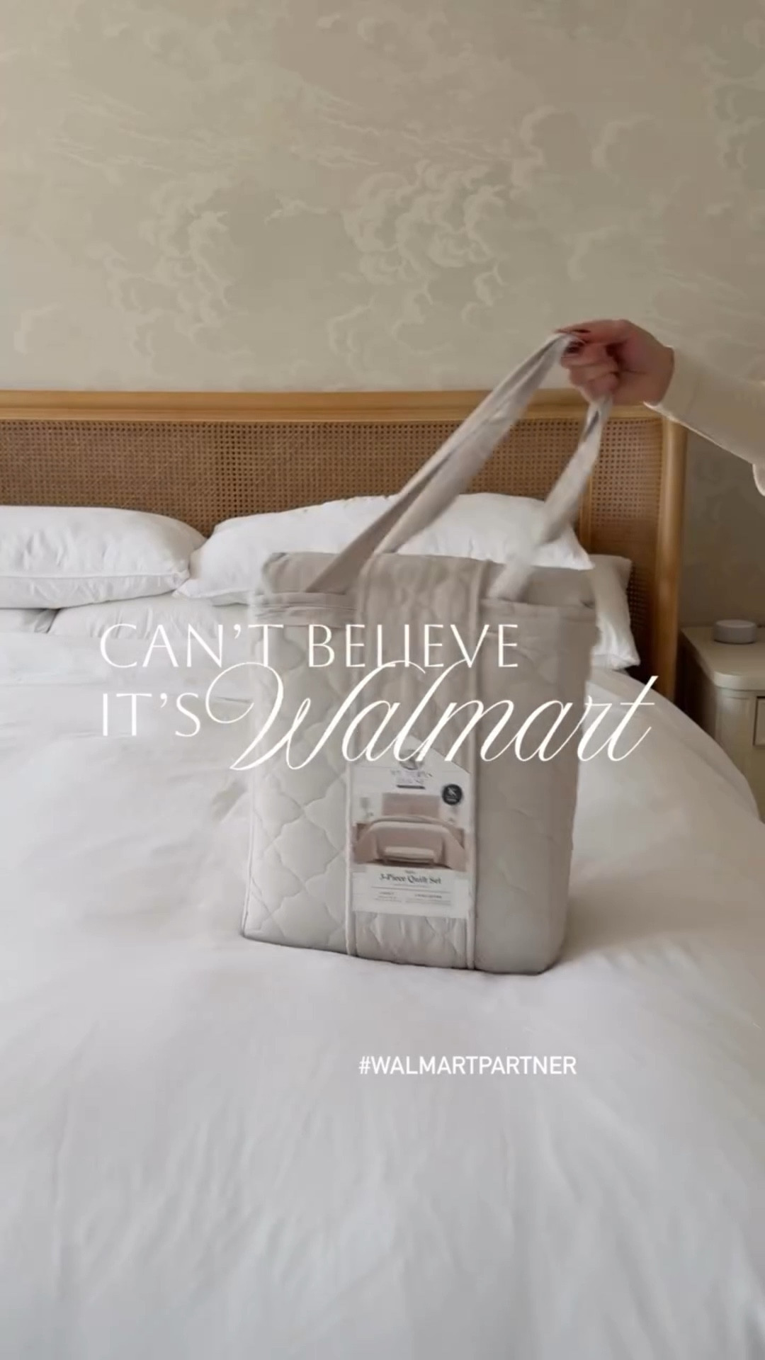 This diamond quilt from Walmart looks just like this other one I have but it’s a fraction of the cost. Comment SHOP for the link! #walmartpartner