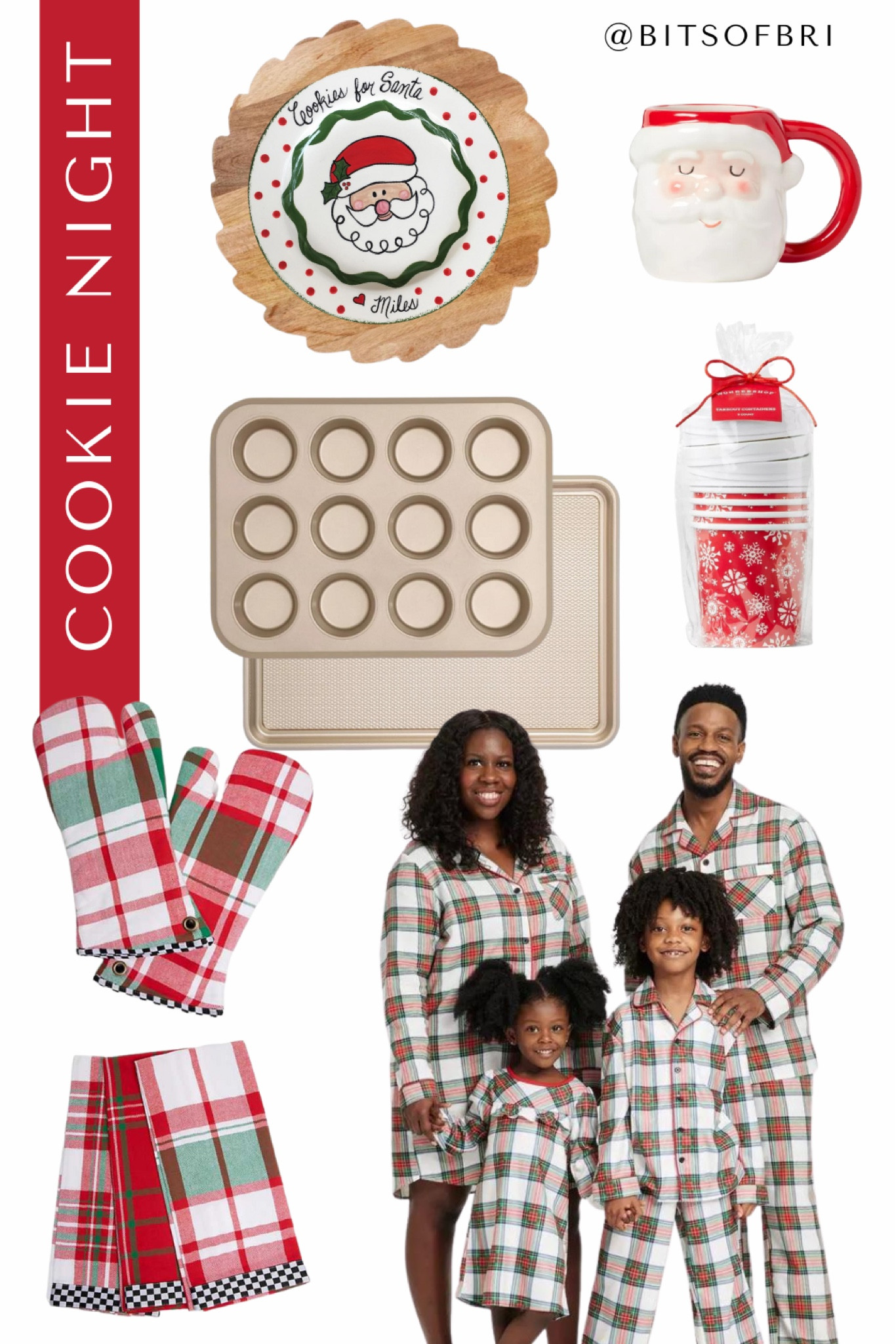 Christmas cookie night - baking supplies, Christmas cookie wrapping, family Christmas pajamas, and custom cookies for Santa keepsake plate

#LTKHoliday #LTKSeasonal #LTKfamily