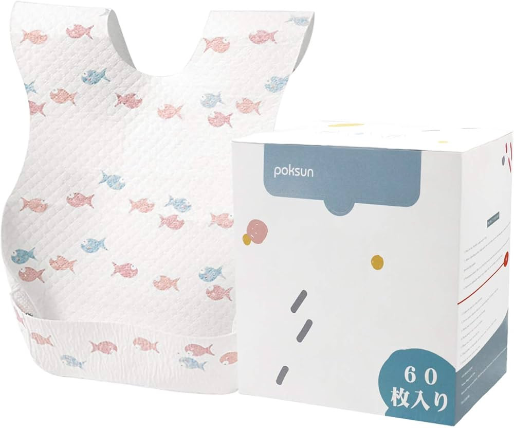 Poksun Baby and Infant Disposable Travel Bibs - Soft, Leakproof, for Toddlers Babies, Feeding, Tr... | Amazon (US)