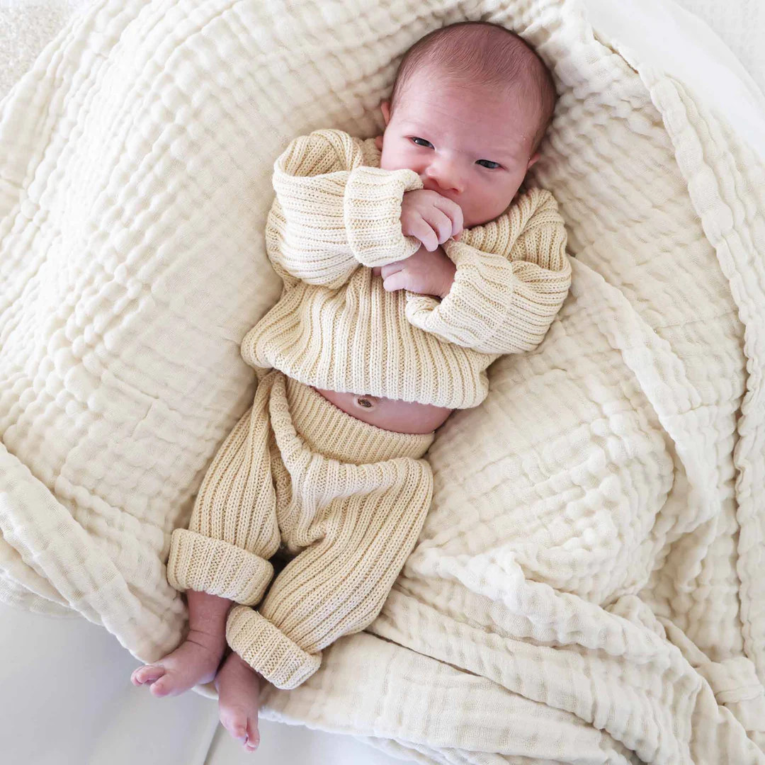 Knit Sweater & Pant Set | Linen | Caden Lane