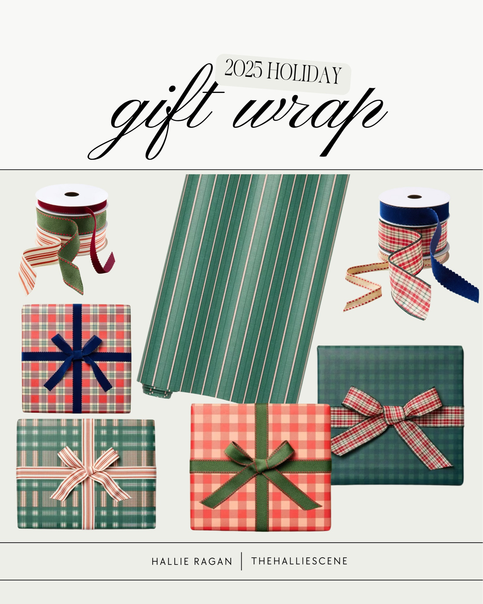 Christmas // Christmas gifts // gift wrap // nostalgic Christmas // vintage Christmas // wrapping paper // ribbon // plaid // gifts 

#LTKGiftGuide #LTKHoliday #LTKFindsUnder50