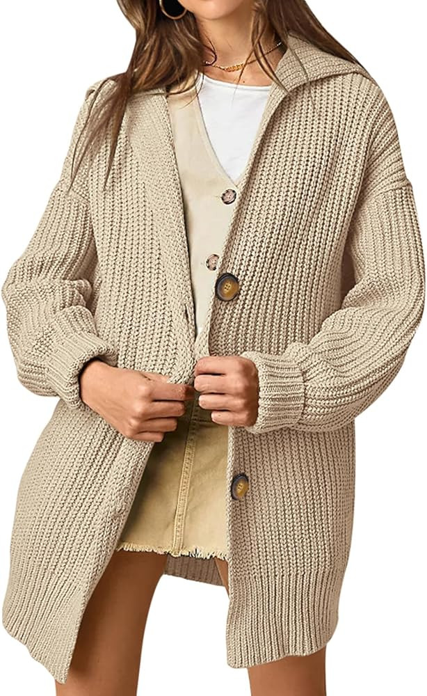 PRETTYGARDEN Womens Fall Fashion 2024 Open Front Oversized Cardigan Sweaters for Women Lightweigh... | Amazon (US)