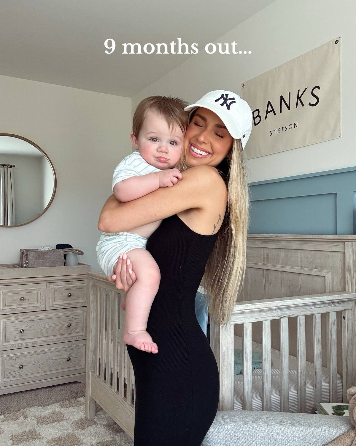 9 months in vs 9 months out 🧸🤍

#LTKBaby #LTKHome #LTKFamily