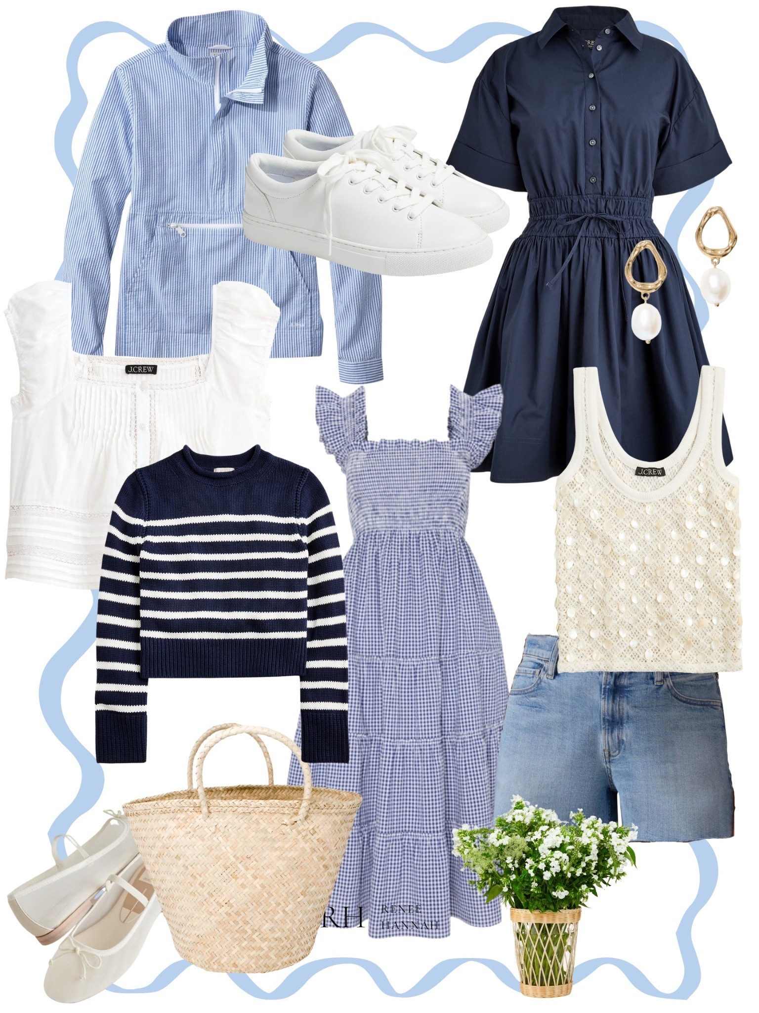 Crisp whites, soft blues, and classic stripes—easy summer pieces perfect for beach strolls, brunch, or weekend getaways.

#LTKFindsUnder100 #LTKSeasonal