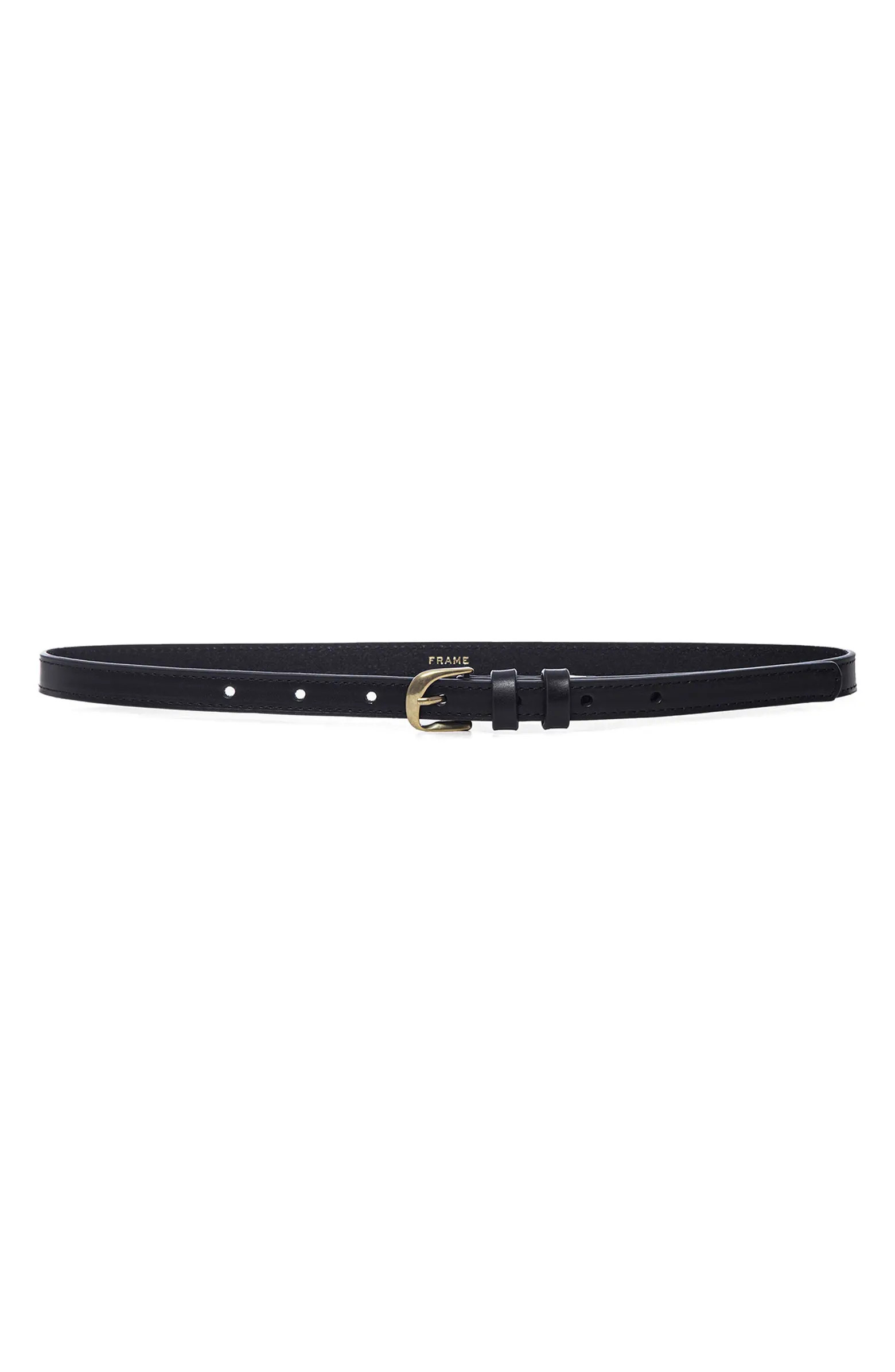Twist Buckle Leather BeltFRAME | Nordstrom