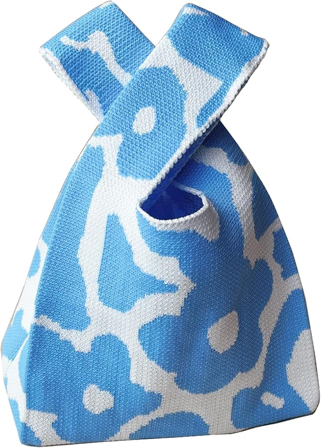 Knot Bag, Mini Knit Tote Bag, Extra Thickened Japanese Knot Bag, Wristlet Handbag - 1/2/6 Pack | Amazon (US)