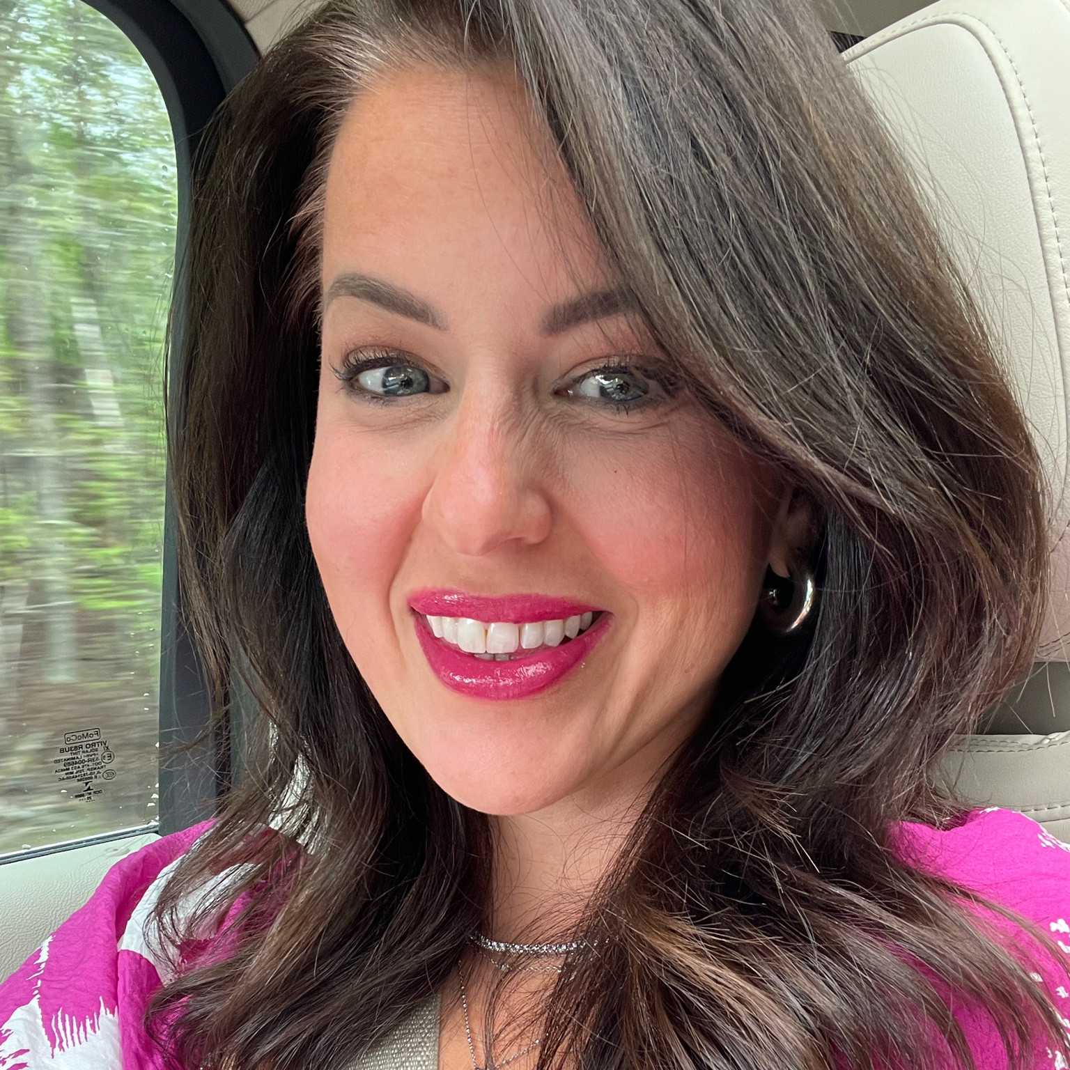 The pop of color lip combo! The super stay will literally stay on all day! And the gloss brightens up the whole look! So pretty together  
