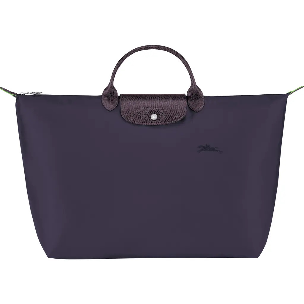 Longchamp Large Le Pliage Recycled Travel Bag in Bilberry at Nordstrom | Nordstrom