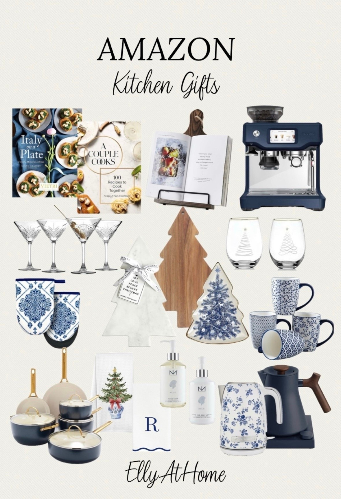Amazon home kitchen gift ideas! Shop espresso makers, recipe books, book stand, mugs, teapots, holiday, Christmas boards, cookware, towels, glassware, entertaining pieces. Sales, Free shipping. 

#LTKHome #LTKSaleAlert #LTKHoliday