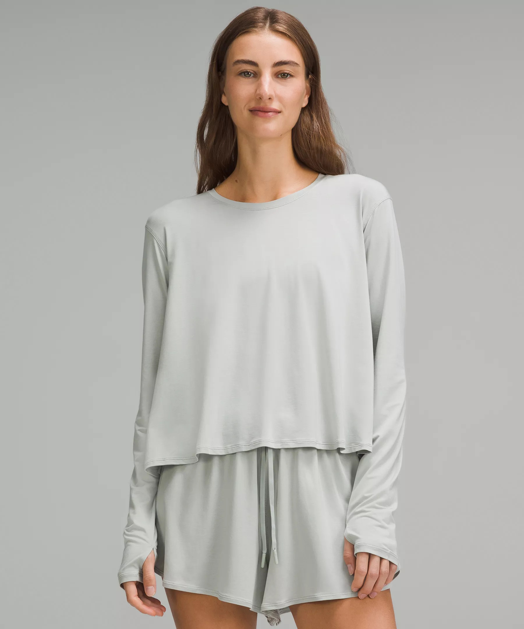 Modal Relaxed-Fit Lounge Long-Sleeve Shirt | Women's Long Sleeve Shirts | lululemon | Lululemon (US)
