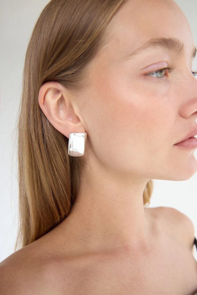 STUD SQUARE EARRING | OAK + FORT
