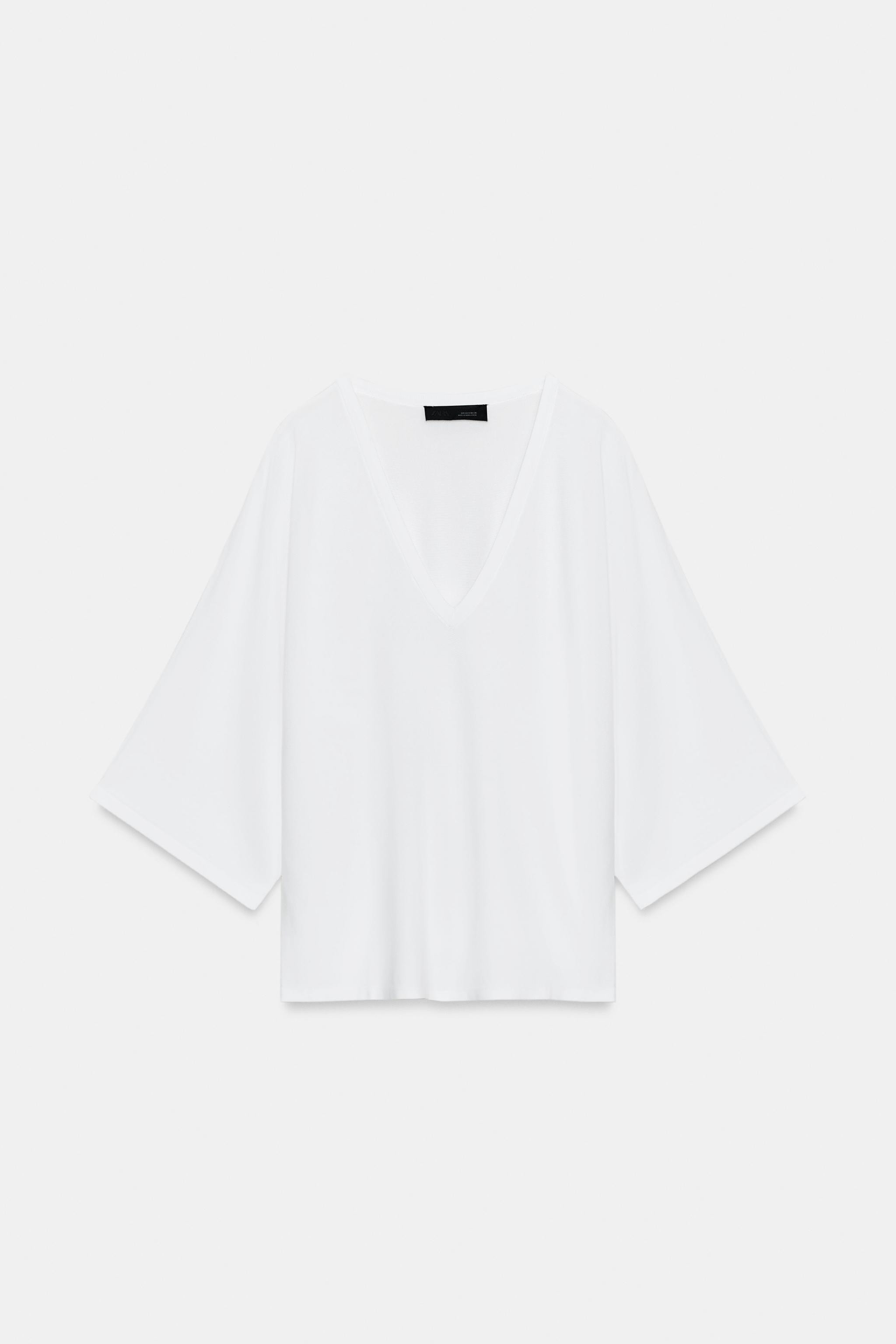 FLOWY V-NECK KNIT JUMPER | Zara US