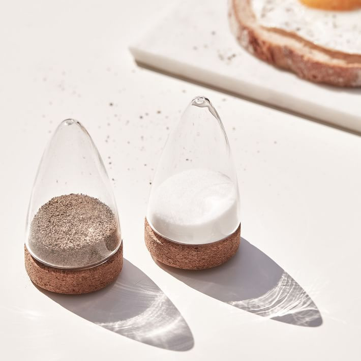 Puik Designs Glass & Cork Salt & Pepper Shaker (Set of 2) | West Elm (US)