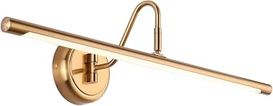 Picture Lights 24.4'' Inch Brass for Painting Display Wall Mount Brief Metal Artwork LED Wall Sco... | Amazon (US)