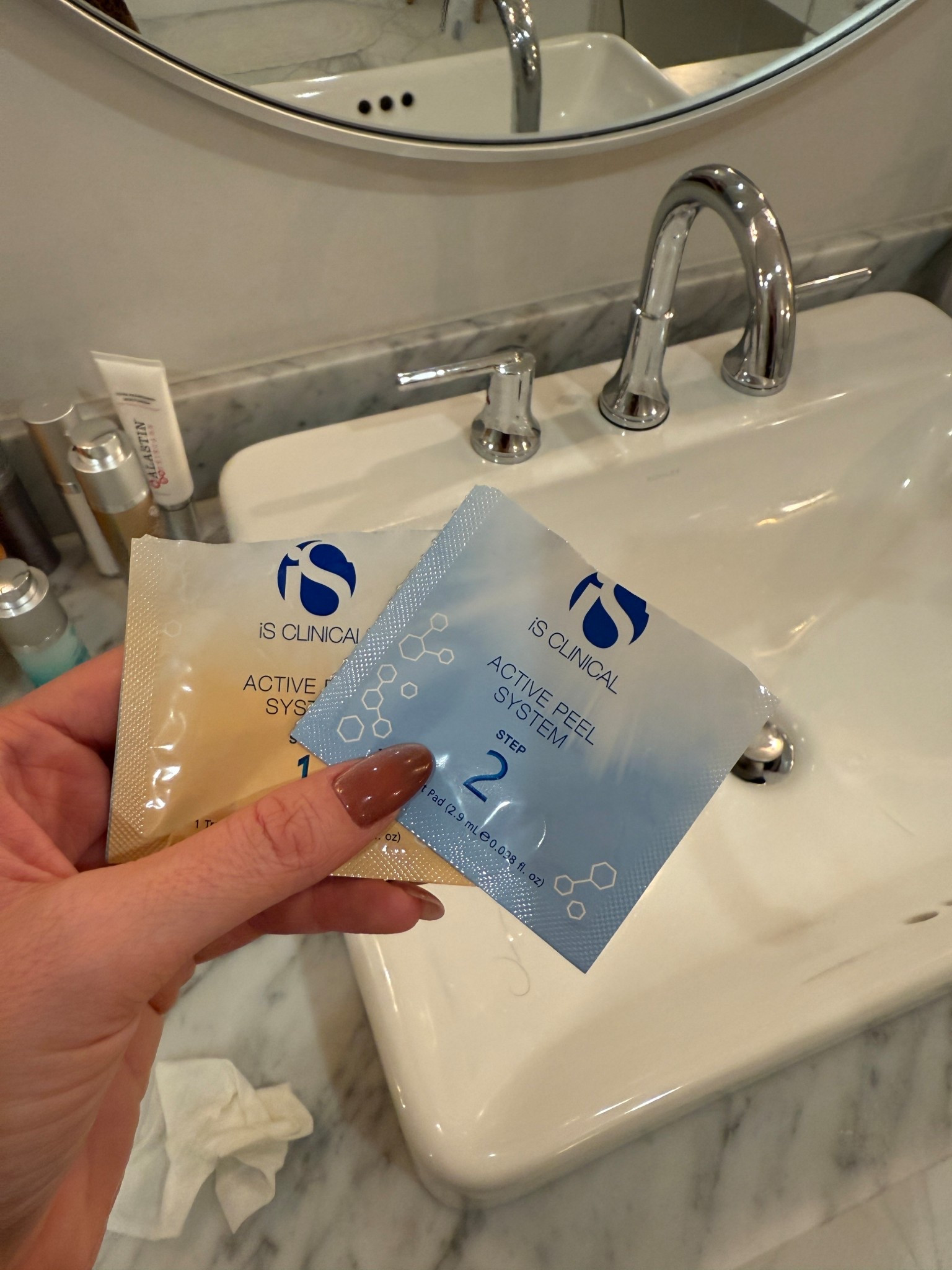 I look forward at night when I can do this active peel by iS CLINICAL! It helps with my skin tone and texture while also hydrating my skin. 

#LTKBeauty #LTKselfcare