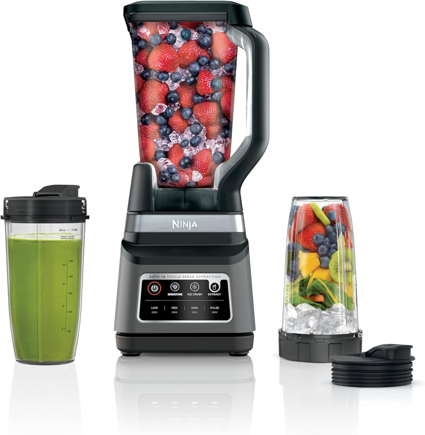 Ninja BN751 Professional Plus DUO Blender, 1400 Peak Watts, 3 Auto-IQ Programs for Smoothies, Frozen Drinks & Nutrient Extractions, 72-oz. Total Crushing Pitcher & (2) 24 oz. To-Go Cups, Black | Amazon (US)