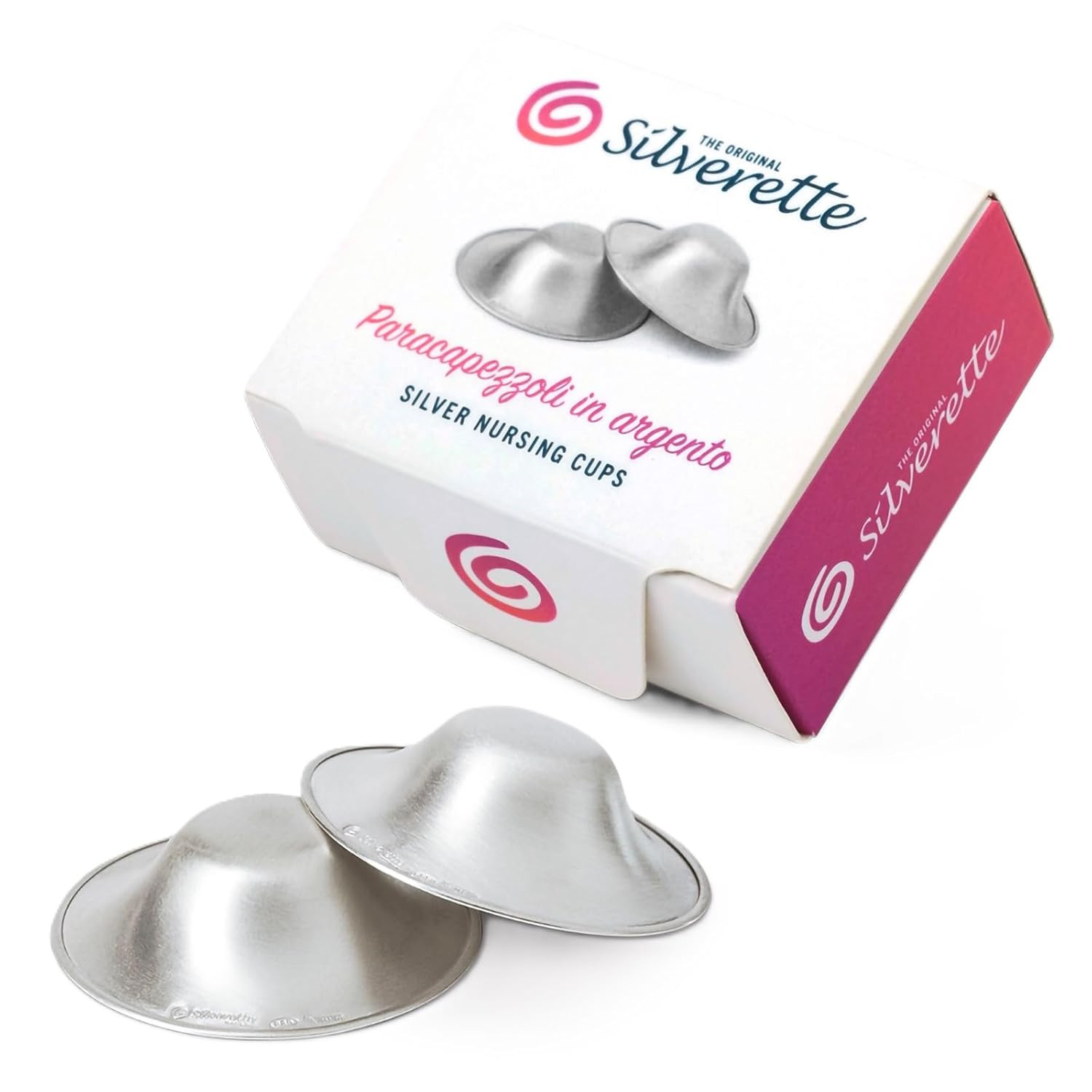 SILVERETTE® The Original Silver Nursing Cups, Nipple Covers for Breastfeeding Essentials, Model ... | Amazon (US)