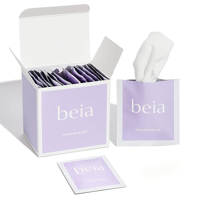 Beia Feminine Wipes Individually Wrapped - Odor Control pH Balancing Intimate Wipes for Women Hyg... | Amazon (US)