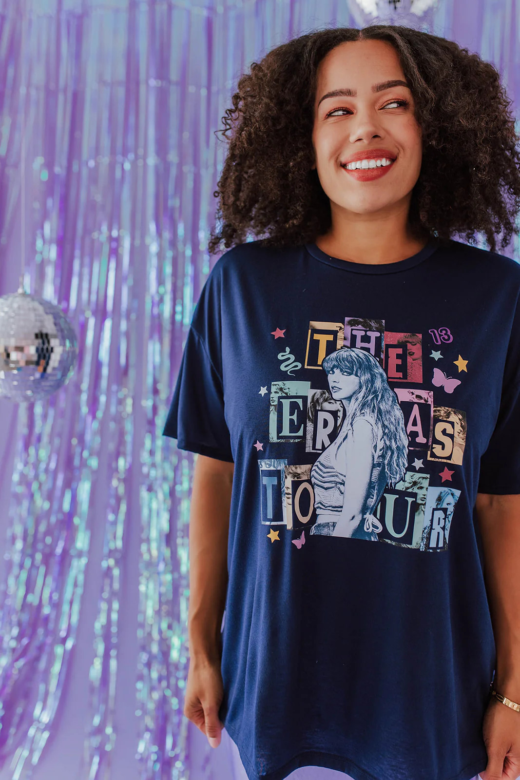 THE BUTTERFLY ERAS TOUR TEE IN NAVY | Pink Desert