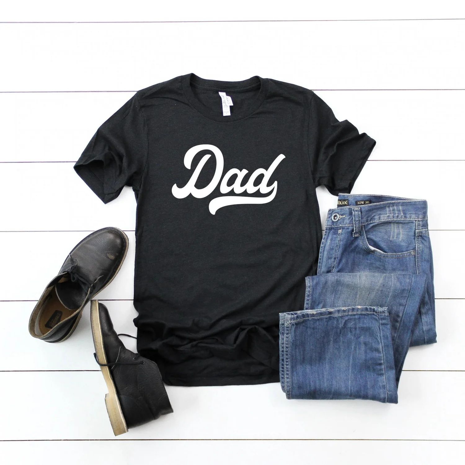 Dad Graphic Tee, Black | SpearmintLOVE