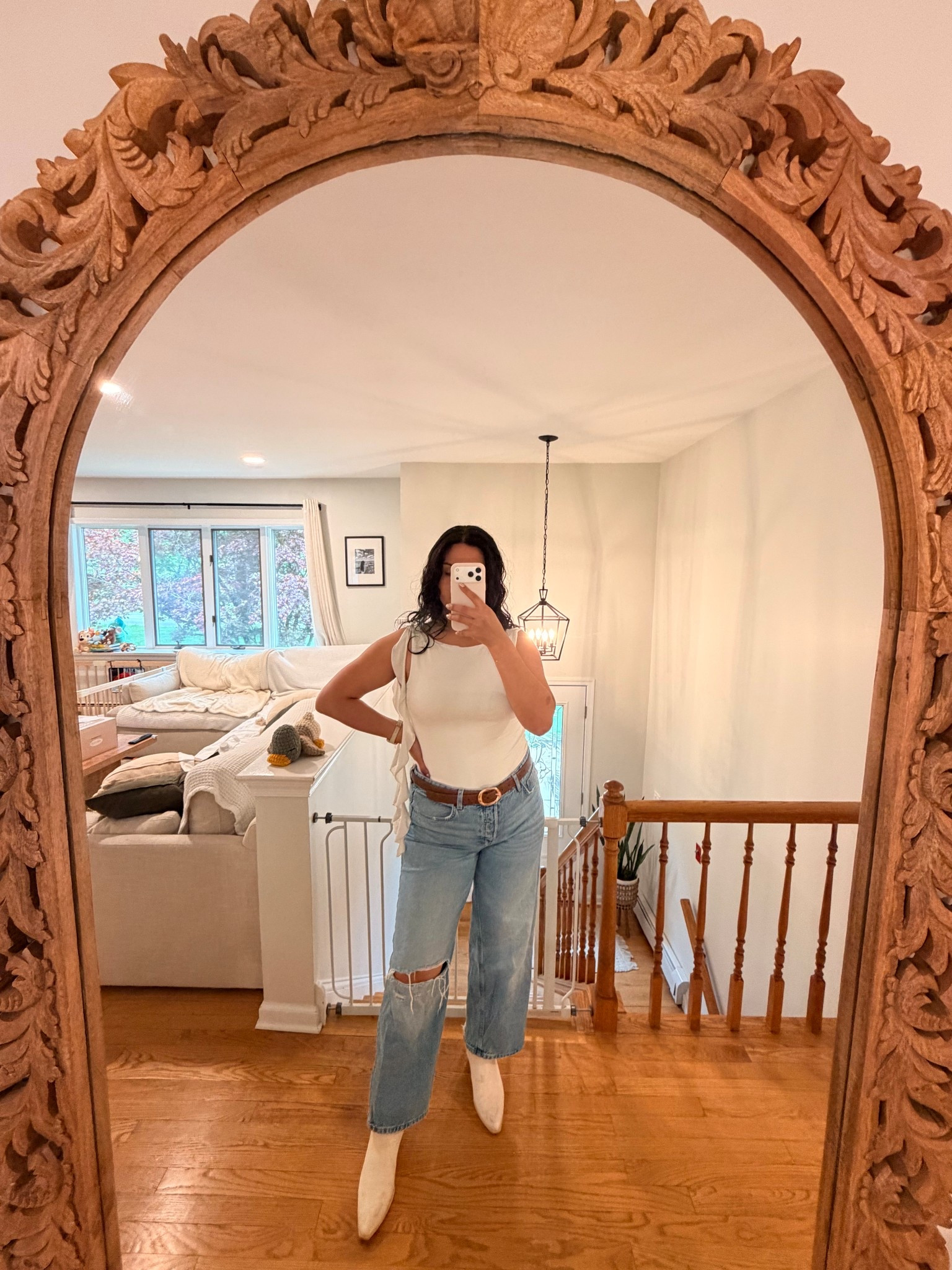 Girly outing OOTD 🤍

#LTKootd #LTKmomlife #LTKMidsize