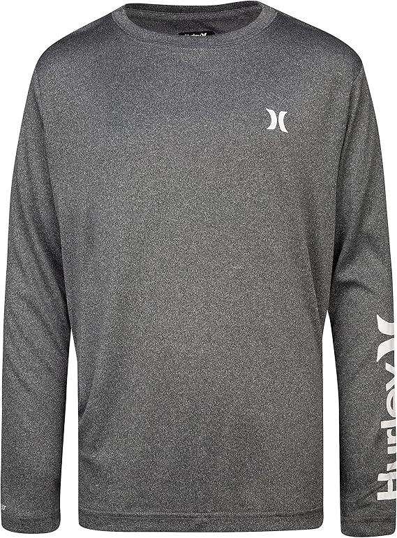 Hurley Boys Long Sleeve UPF 50+ Rash Guard Swim Shirt | Amazon (US)