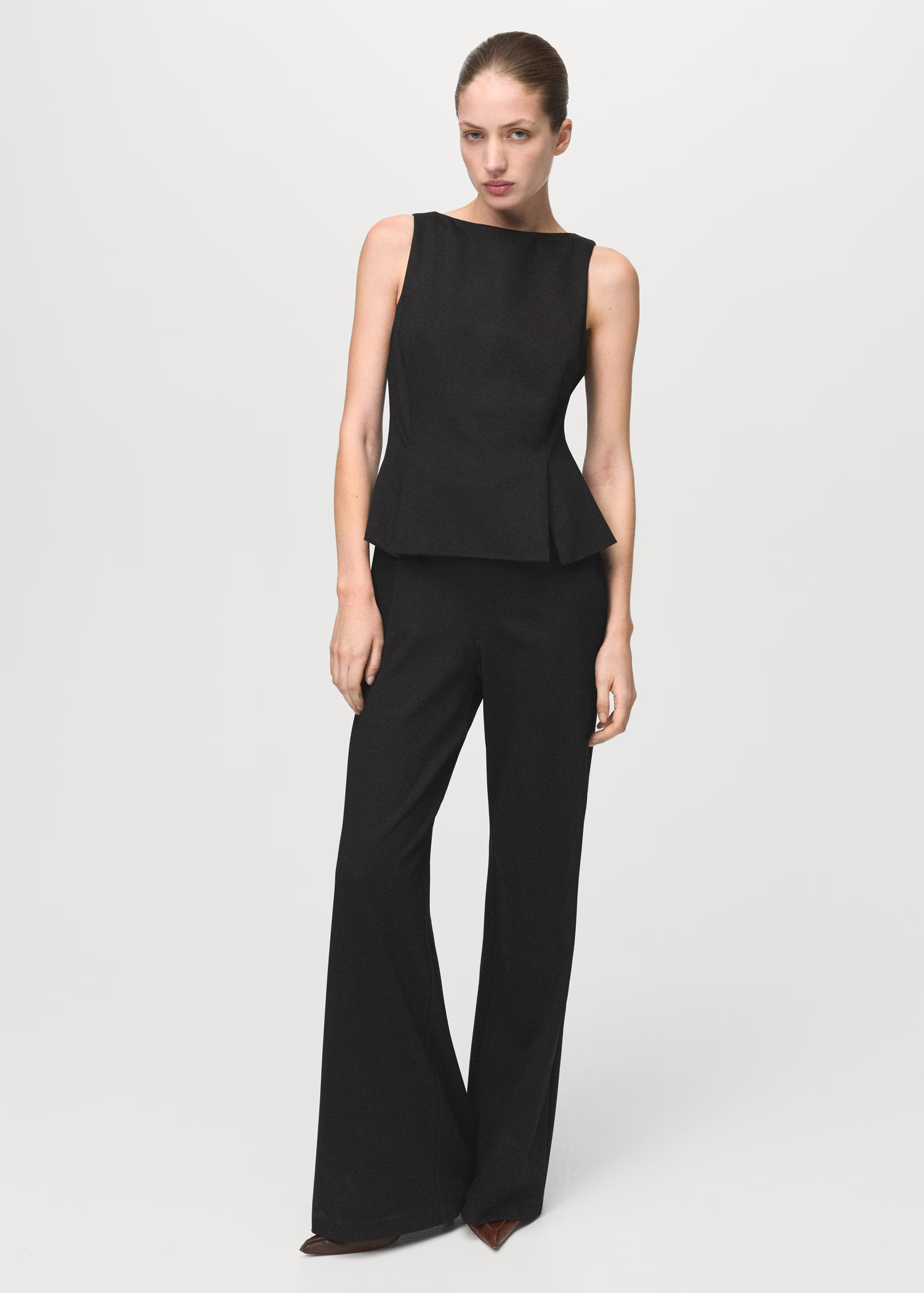 Peplum-style jumpsuit | Mango (US/MX/AU)